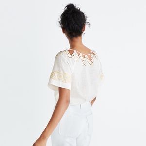 Madewell // Eyelet Peekaboo Top